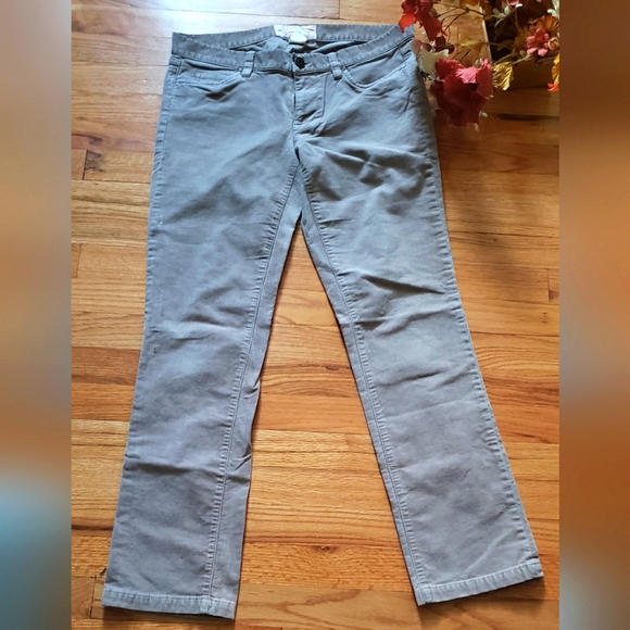 J Crew Womens Matchstick Corduroy Pants 28S Waist 33 Inseam Tan Skinny Leg Pants - Picture 1 of 7